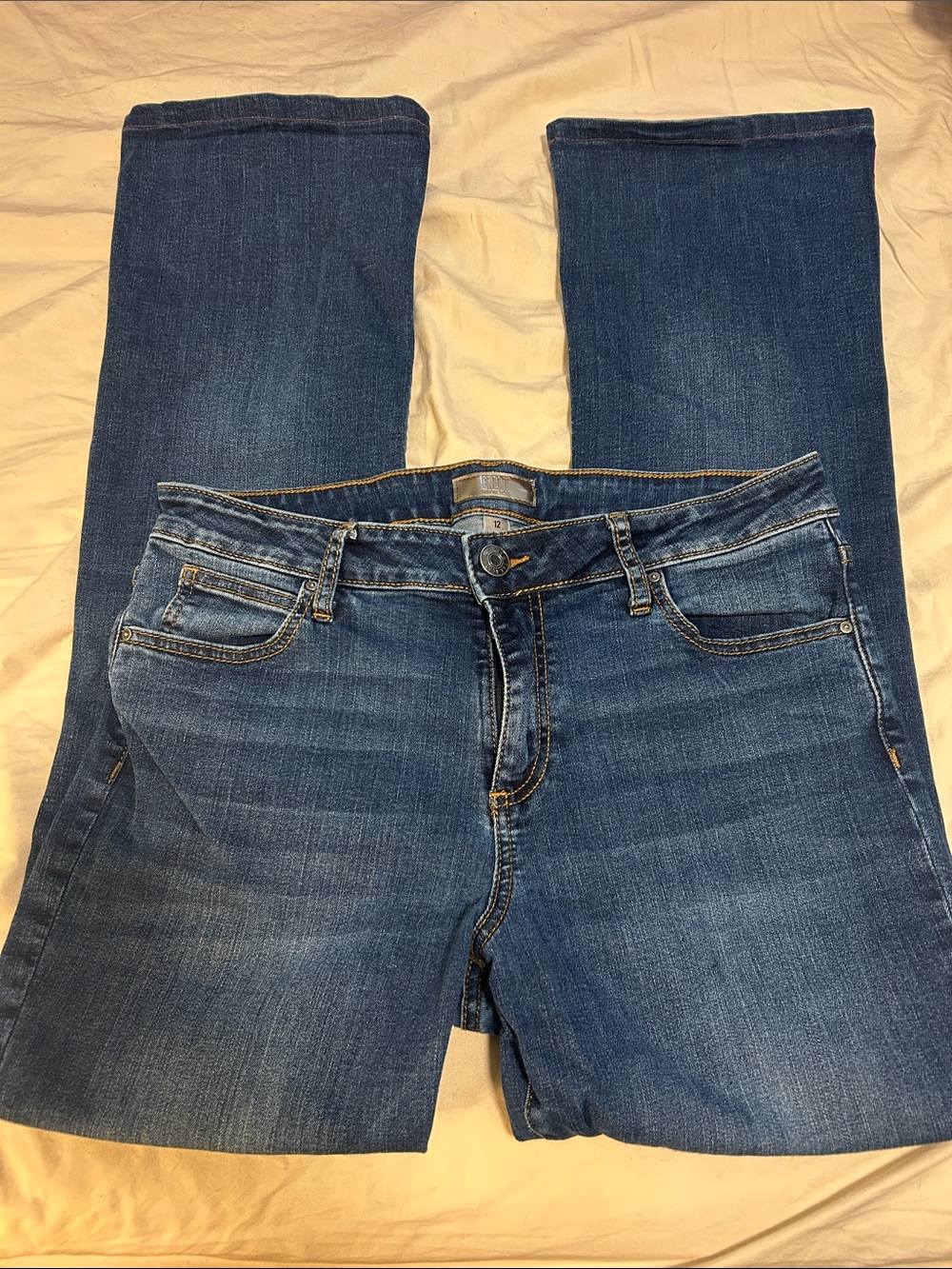 Kut from the Kloth Natalie Curvy Fit High Rise Bootcut Jeans Size 12 Women’s